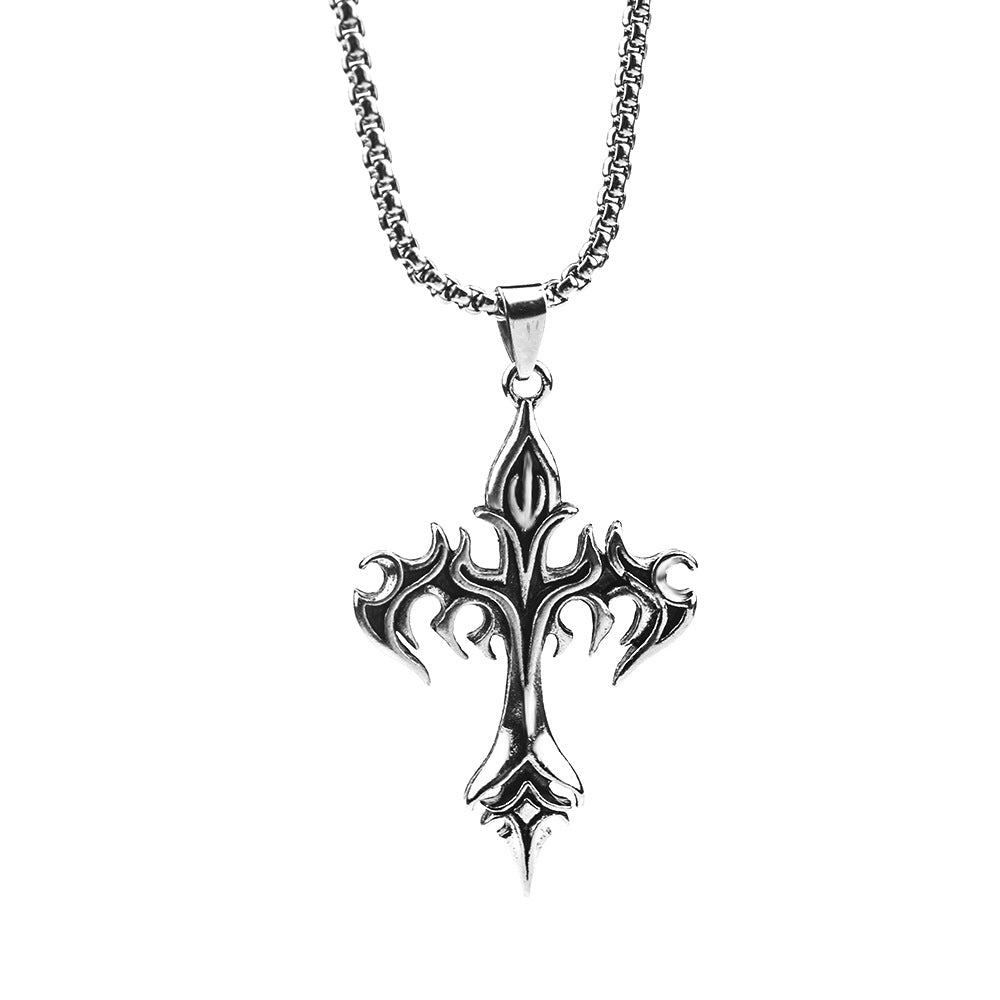 Ignition Crucifix The Nevermore Gothic Pendant Necklace