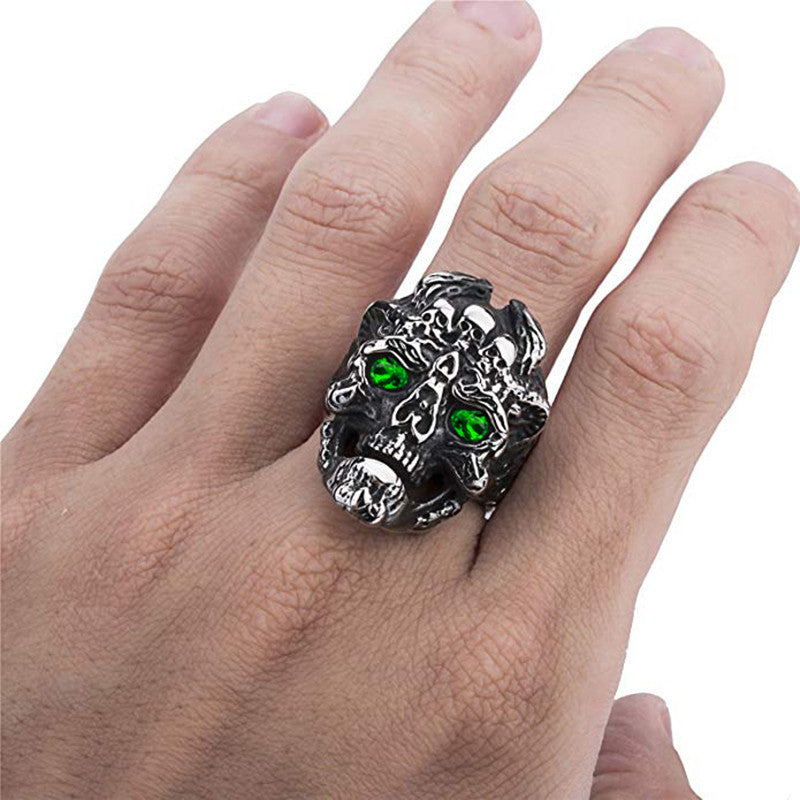 Inferno Demon Cranium - The Nevermore Gothic Ring