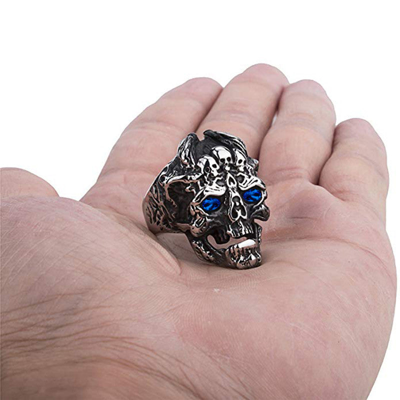 Inferno Demon Cranium - The Nevermore Gothic Ring