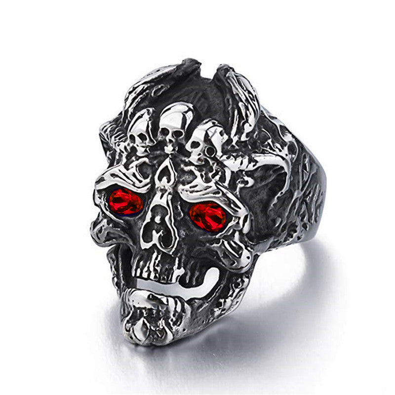 Inferno Demon Cranium - The Nevermore Gothic Ring