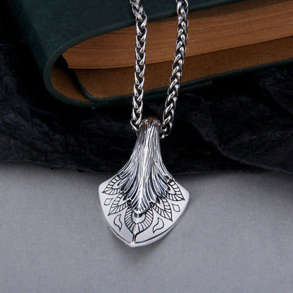 Infinite Echo Amulet - The Nevermore Sterling Silver Axe Pendant