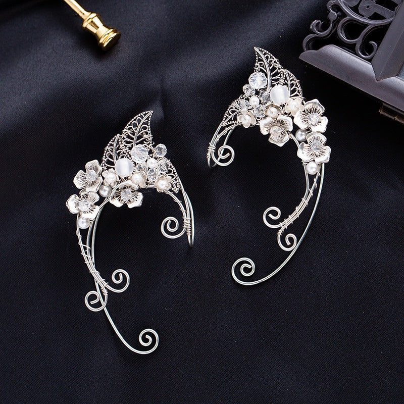 Iris - The Nevermore Ear Cuff Flowers Earrings For Women`s