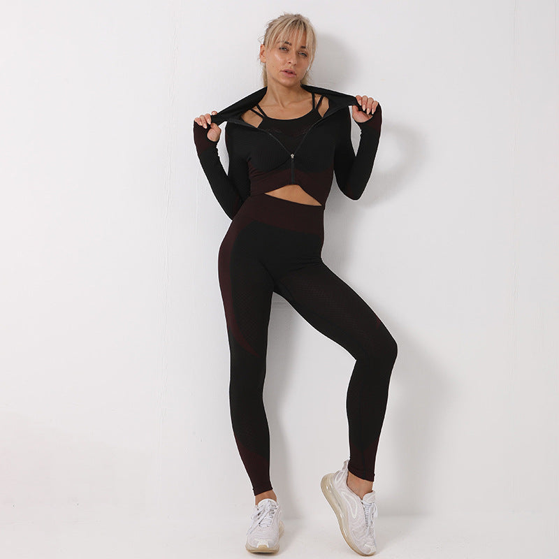 Jesimae - The Nevermore Sport Set for Women Leggings - Crop Top - Jacket