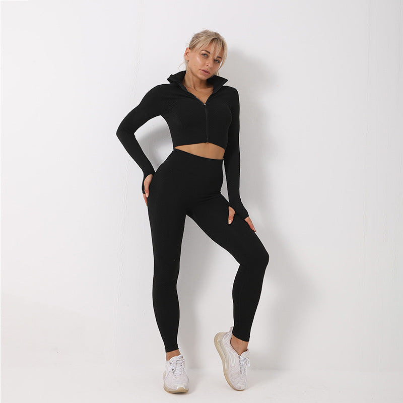 Jesimae - The Nevermore Sport Set for Women Leggings - Crop Top - Jacket