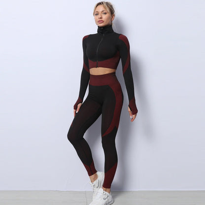 Jesimae - The Nevermore Sport Set for Women Leggings - Crop Top - Jacket