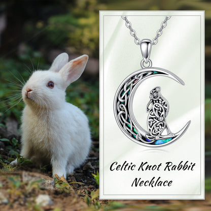 Keltisk knute kanin mane - The Nevermore Gothic Viking Norse Pendant Necklace 925 Sterling Silver