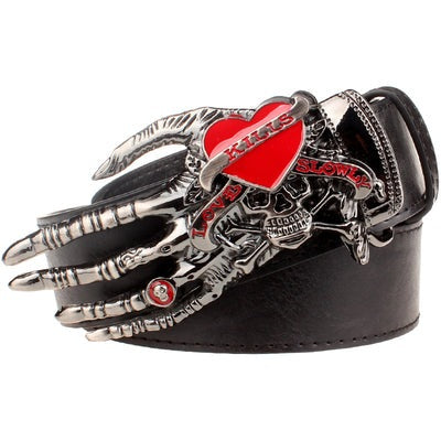 Khaos Boltgloom - The Nevermore Gothic Belt Skull Big Head