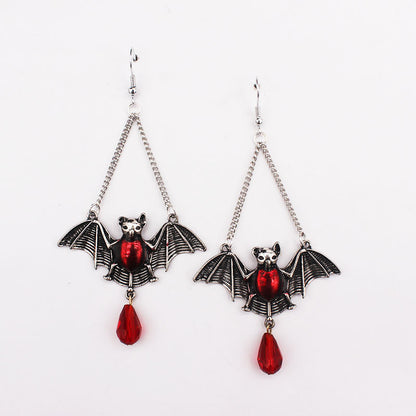 Kieran Haze Blood-sucking Bat - The Nevermore Gothic Earrings