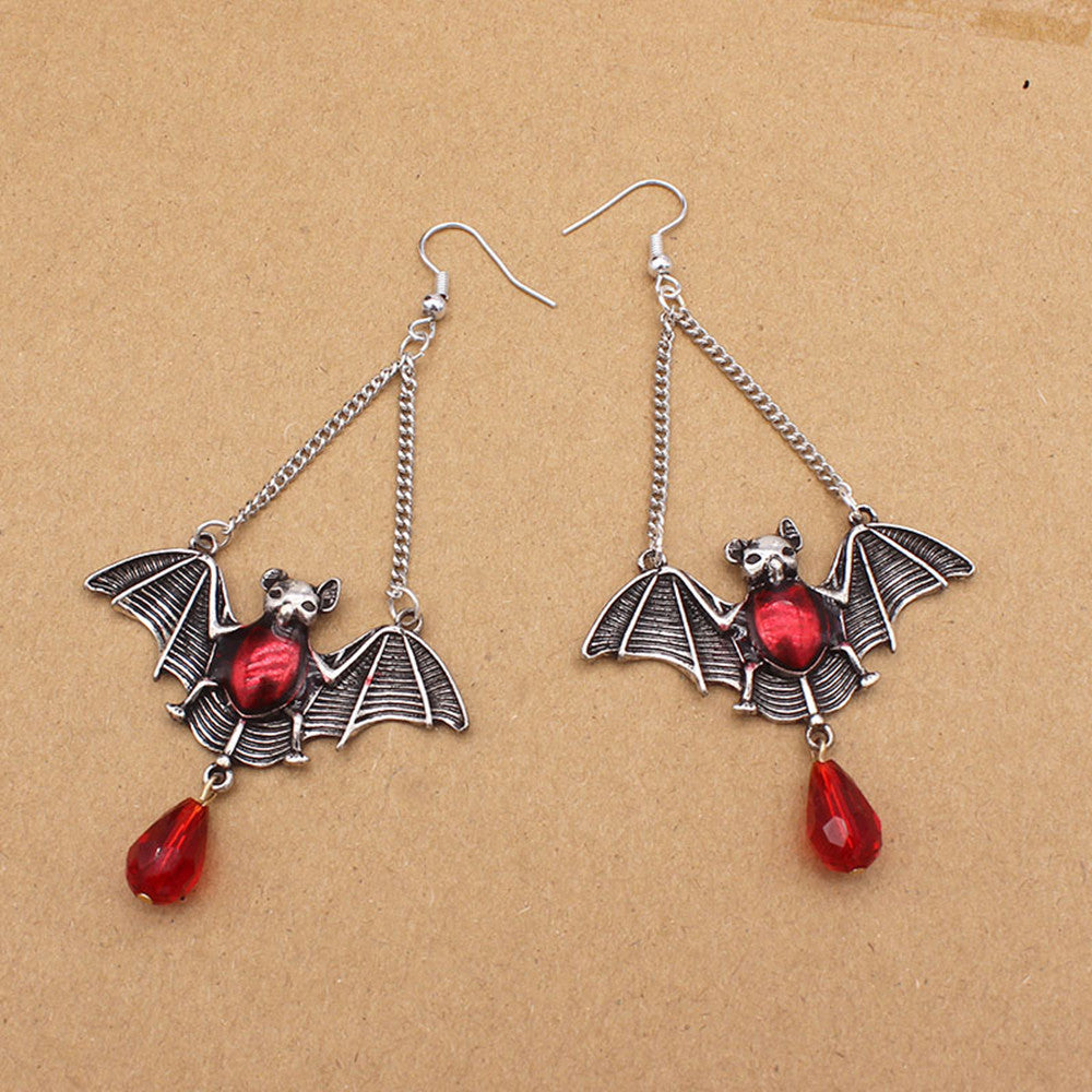 Kieran Haze Blood-sucking Bat - The Nevermore Gothic Earrings