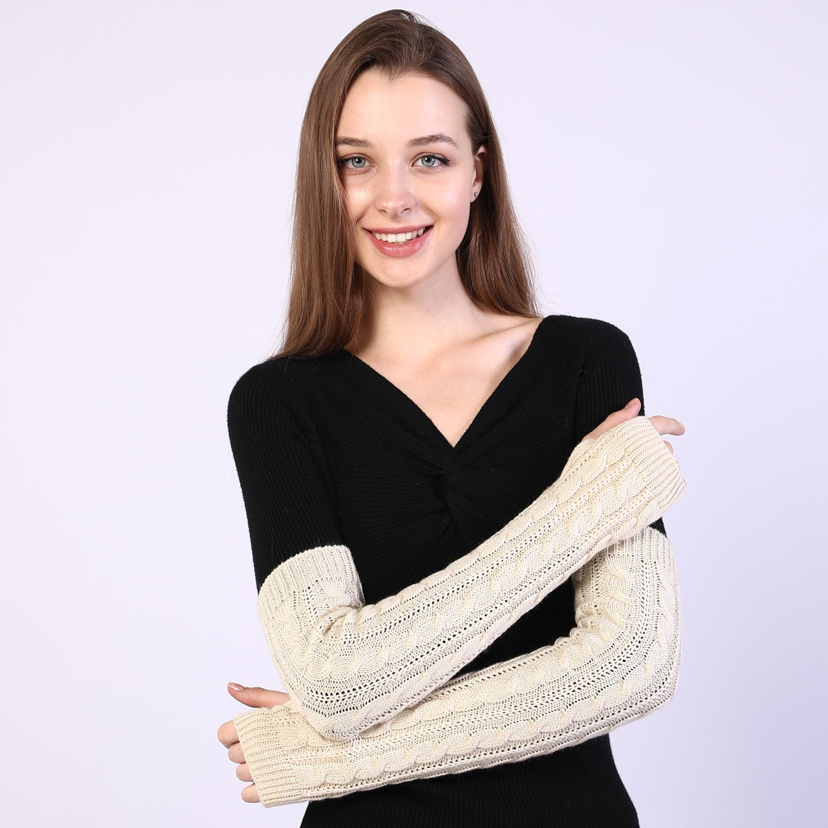 Knitted sleeve gloves - The Nevermore Gloves for Women