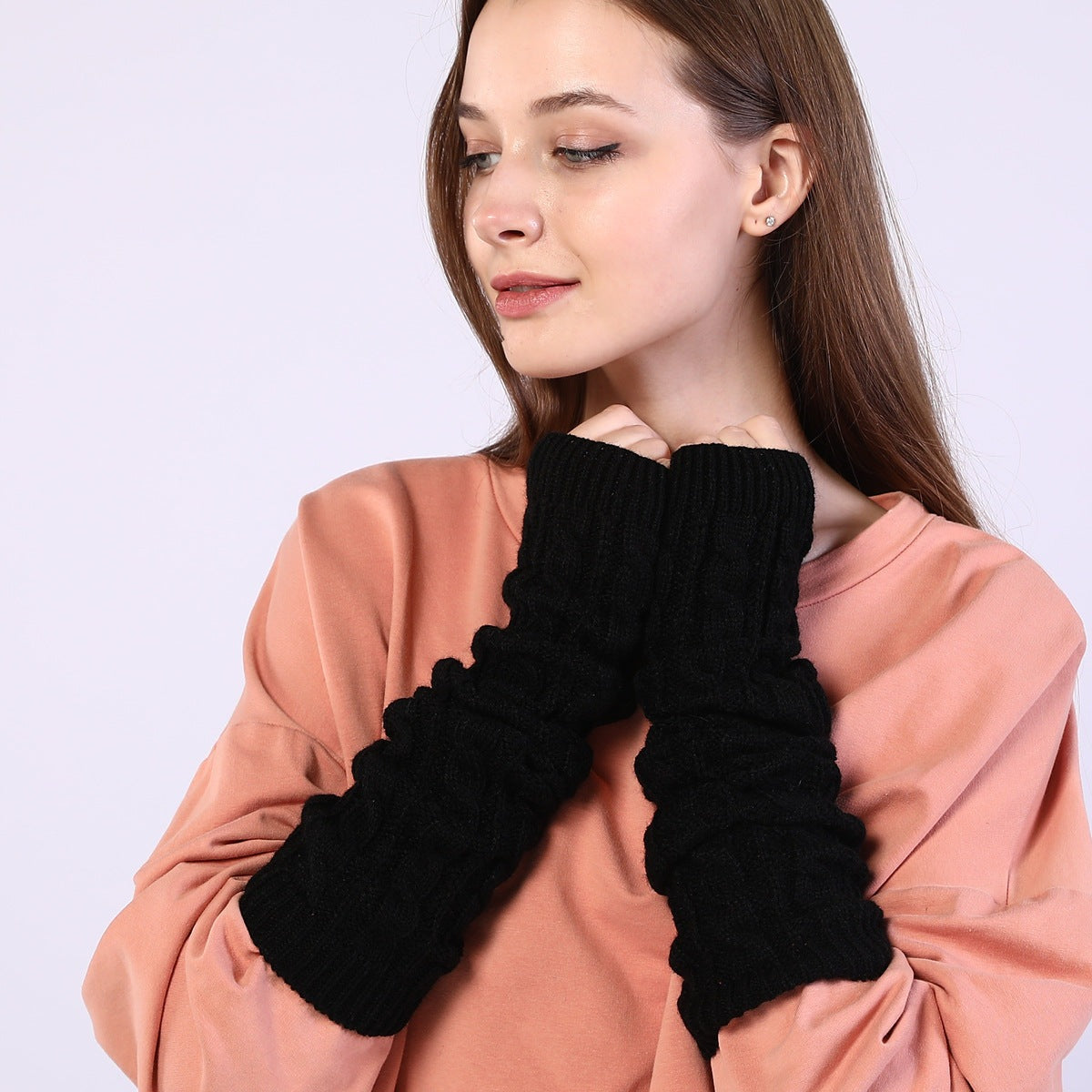 Knitted sleeve gloves - The Nevermore Gloves for Women