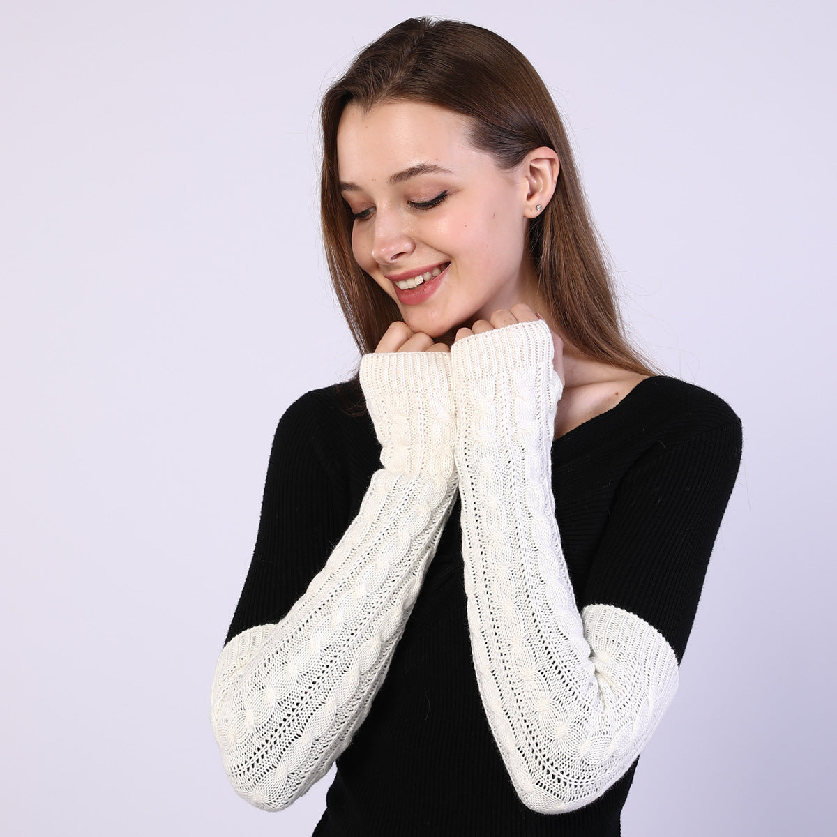 Knitted sleeve gloves - The Nevermore Gloves for Women