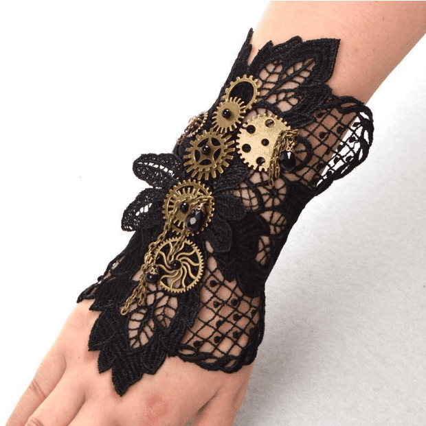 Lace and Gear - The Nevermore Steampunk Bracelet