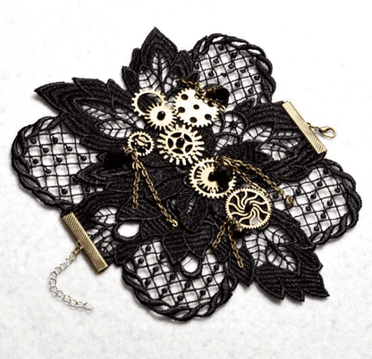 Lace and Gear - The Nevermore Steampunk Bracelet