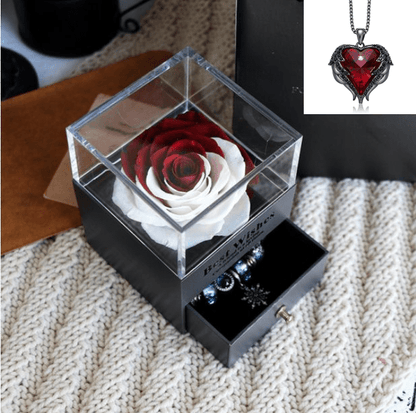 Lady Luxe - The Nevermore Women's Jewelry Box Eternal Rose In Box