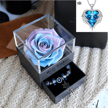 Lady Luxe - The Nevermore Women's Jewelry Box Eternal Rose In Box