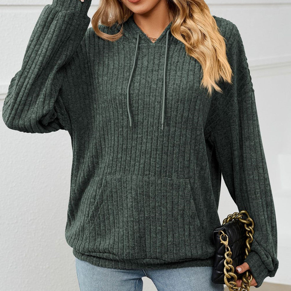 Laid back Luxe - The Nevermore Women's Knitted Sweater With Hooded