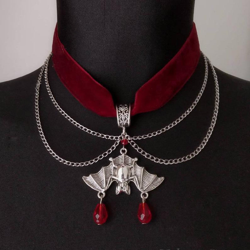 Lane Darkstorm - The Nevermore Gothic Choker Pendant Necklace