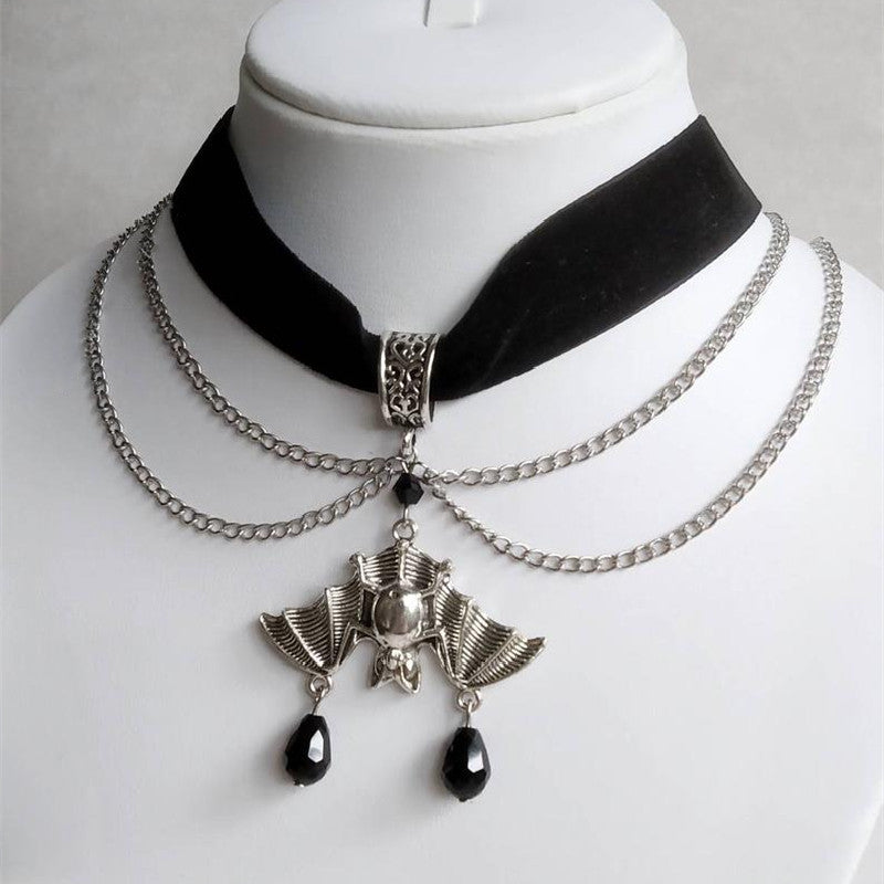 Lane Darkstorm - The Nevermore Gothic Choker Pendant Necklace