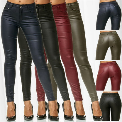 Leather Leggings Pants - The Nevermore Leggings for Woman