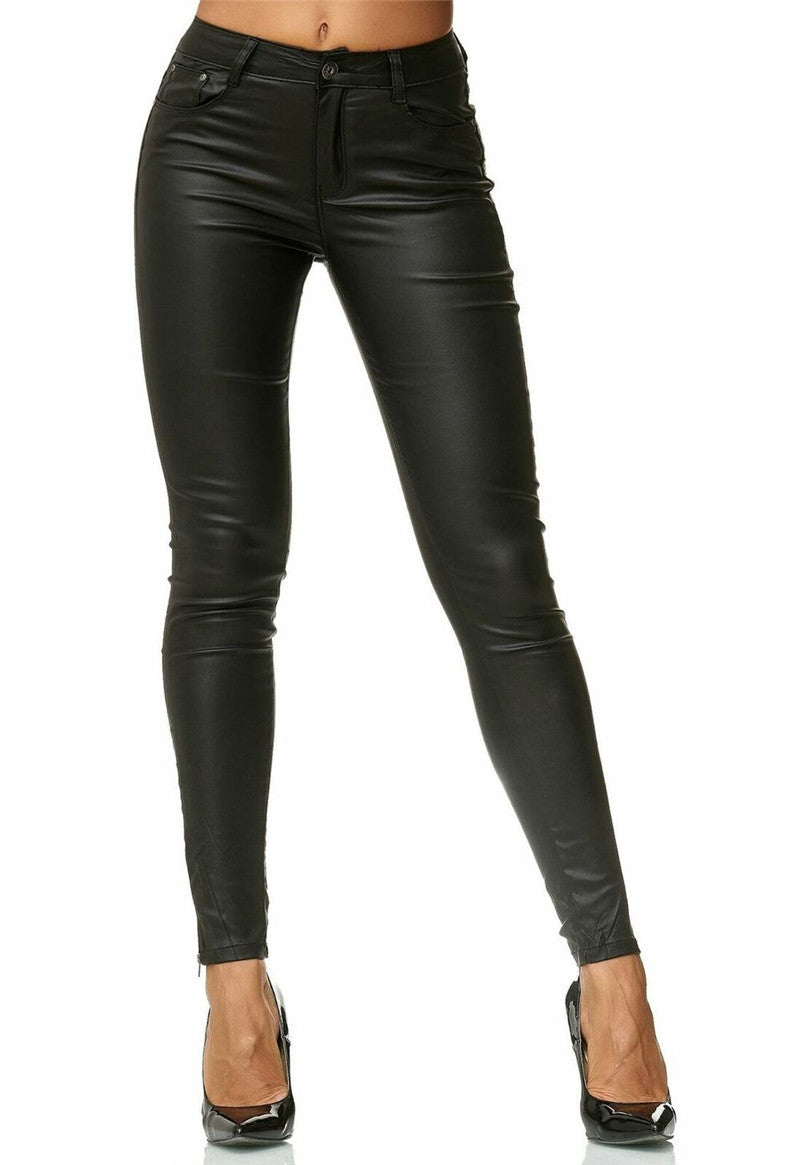 Leather Leggings Pants - The Nevermore Leggings for Woman