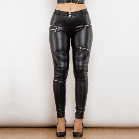 Leather Leggings with High Elasticity - The Nevermore Leggings