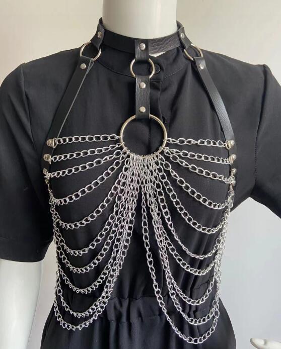 Leather & Metal - The Nevermore Gothic Body Chains