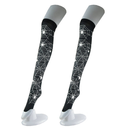 Lennon - The Nevermore Gothic Anti-hook Jacquard Lace Socks