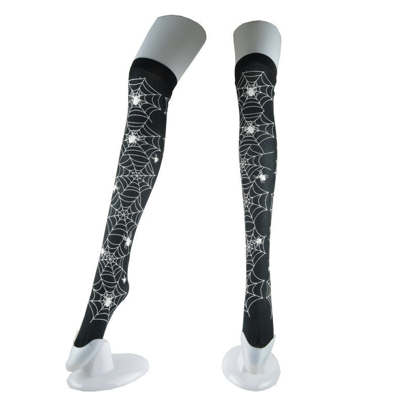 Lennon - The Nevermore Gothic Anti-hook Jacquard Lace Socks