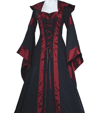 Lora Breston - The Nevermore Victorian Steampunk dress Hooded Vintage