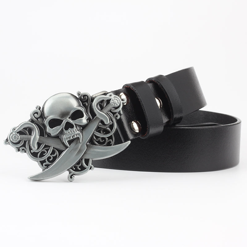 Lord Preston Gearhart - The Nevermore Gothic Belt Skull with Swords