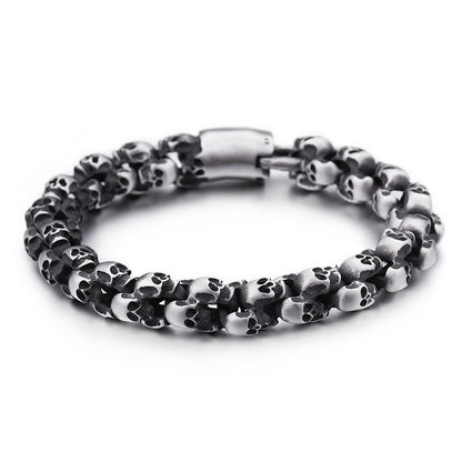 Lord Sutton Skulls - The Nevermore Gothic Bracelet for Men 316 Stainless Steel