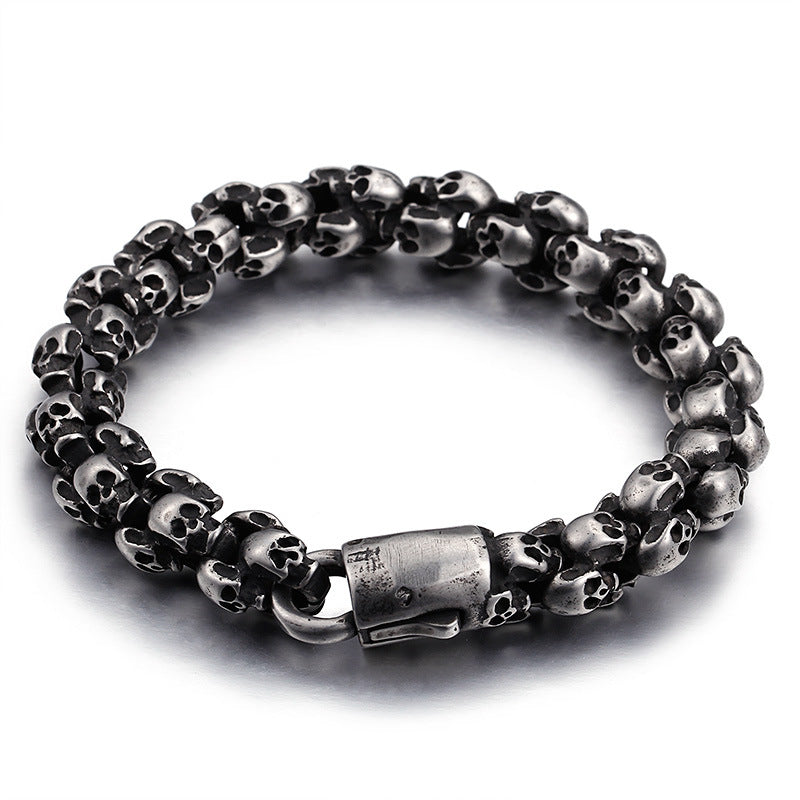 Lord Sutton Skulls - The Nevermore Gothic Bracelet for Men 316 Stainless Steel