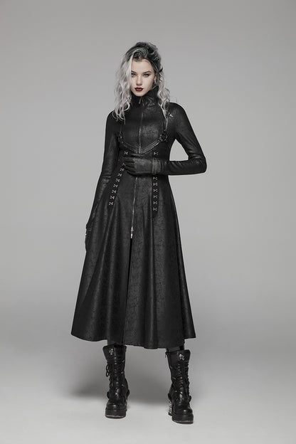 Love Under Will - The Nevermore Gothic Jacket for Women Cracked Knit