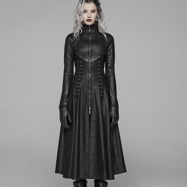 Love Under Will - The Nevermore Gothic Jacket for Women Cracked Knit