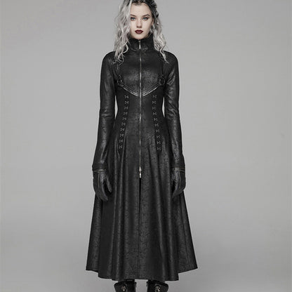 Love Under Will - The Nevermore Gothic Jacket for Women Cracked Knit