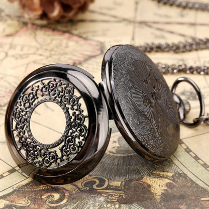 Lucius Spellweaver - The Nevermore Pocket Watch Starry Literal Hollow Pattern