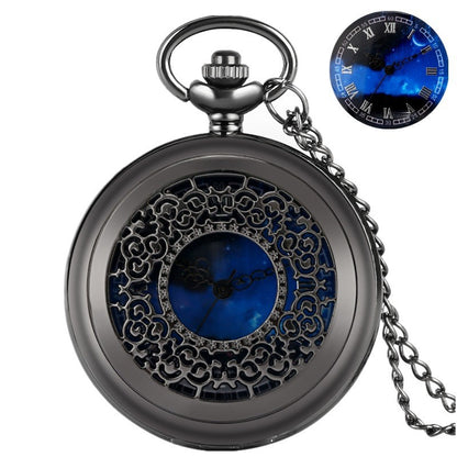 Lucius Spellweaver - The Nevermore Pocket Watch Starry Literal Hollow Pattern