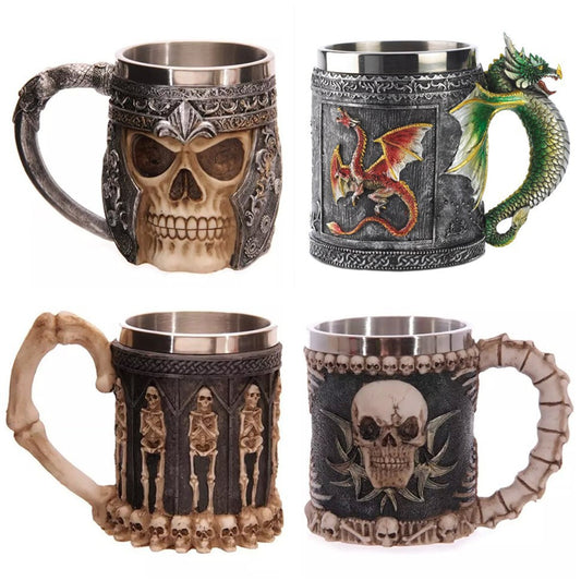 Maki Van Helsing 9 styles - The Nevermore Gothic Home Decor Gifts 3D Skull Mug Coffee