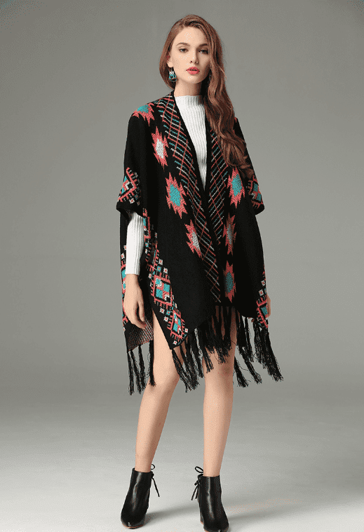 Malinda Hamilton - The Nevermore Boho Coat fringed cardigan