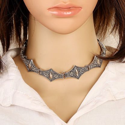 Marigold Moon - The Nevermore Boho Choker Necklace Ethnic Design