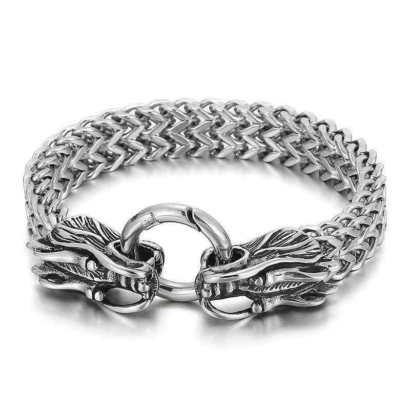 Marlowe - The Nevermore Gothic Bracelets Men's Fashion Retro Titanium Steel Bracelet