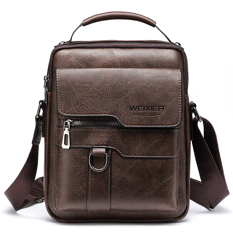 Masculine Independence - The Nevermore Shoulder Men Leather Handbag