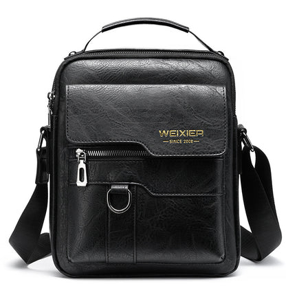 Masculine Independence - The Nevermore Shoulder Men Leather Handbag