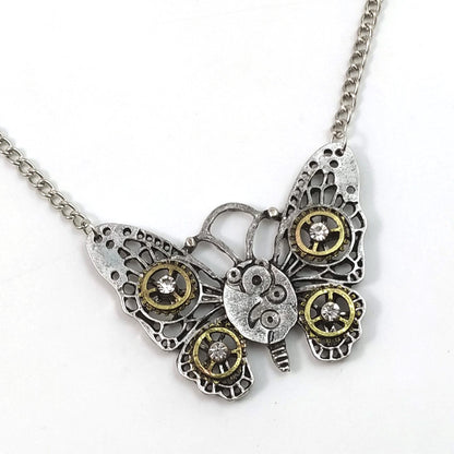 Mechanical Butterfly - The Nevermore Steampunk Pendant