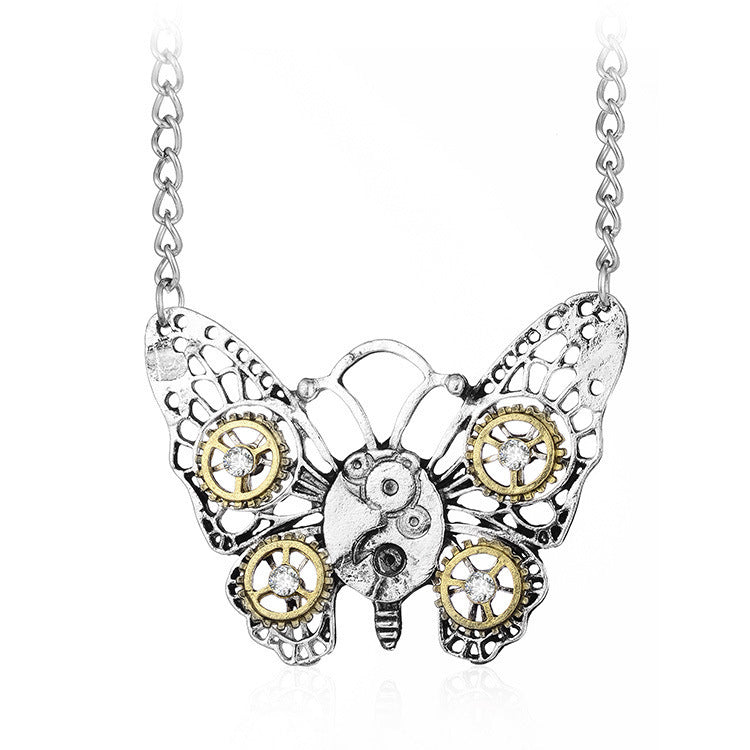 Mechanical Butterfly - The Nevermore Steampunk Pendant