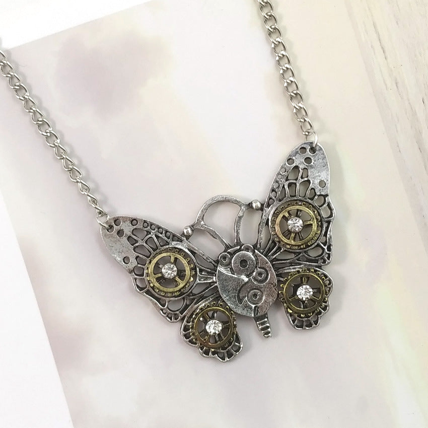 Mechanical Butterfly - The Nevermore Steampunk Pendant