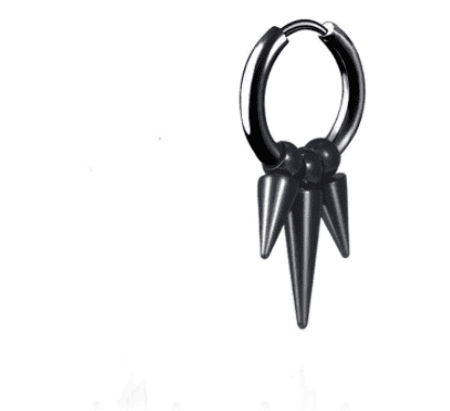 Miles Chills - The Nevermore Gothic Earrings for Men Stainless Steel Tassel Studs