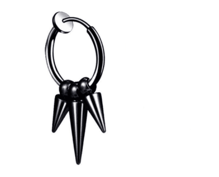 Miles Chills - The Nevermore Gothic Earrings for Men Stainless Steel Tassel Studs