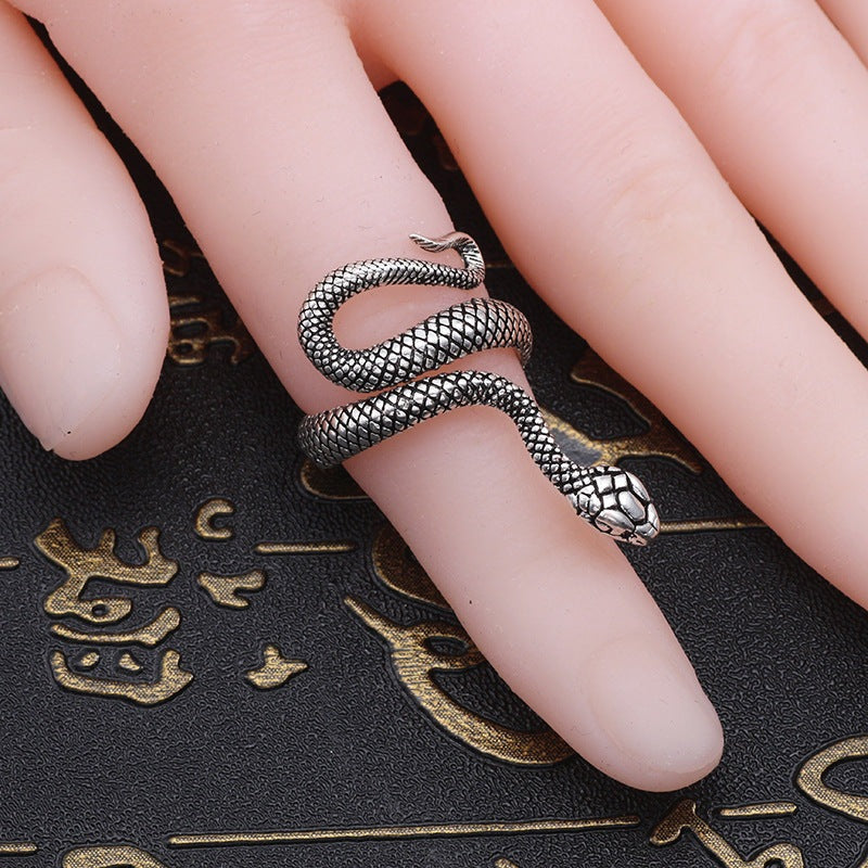 Misery Gravestone Snake - The Nevermore Gothic Ring